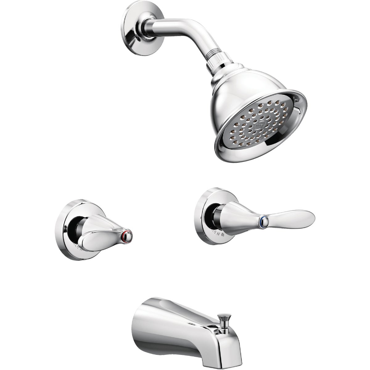 Moen Adler Chrome 2-Handle Lever Tub and Shower Faucet