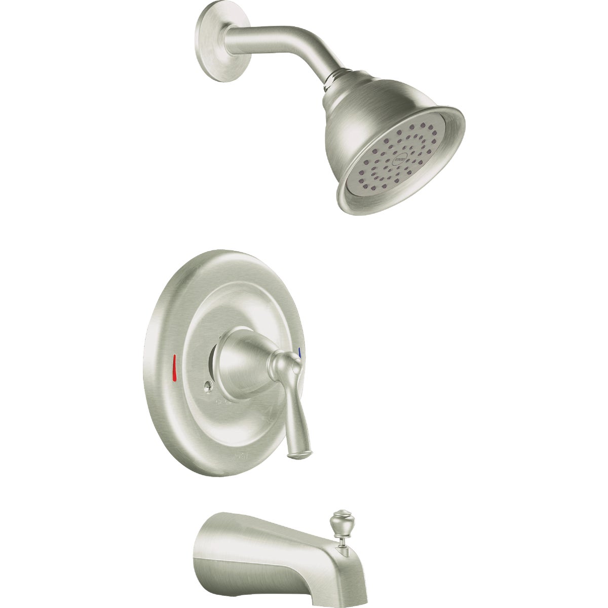 Moen Banbury Brushed Nickel 1-Handle Lever Tub and Shower Faucet