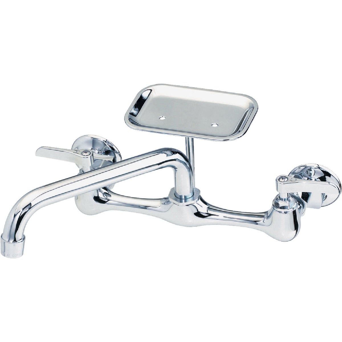 B&K Polished Chrome 2-Handle 12 In. Utility Faucet