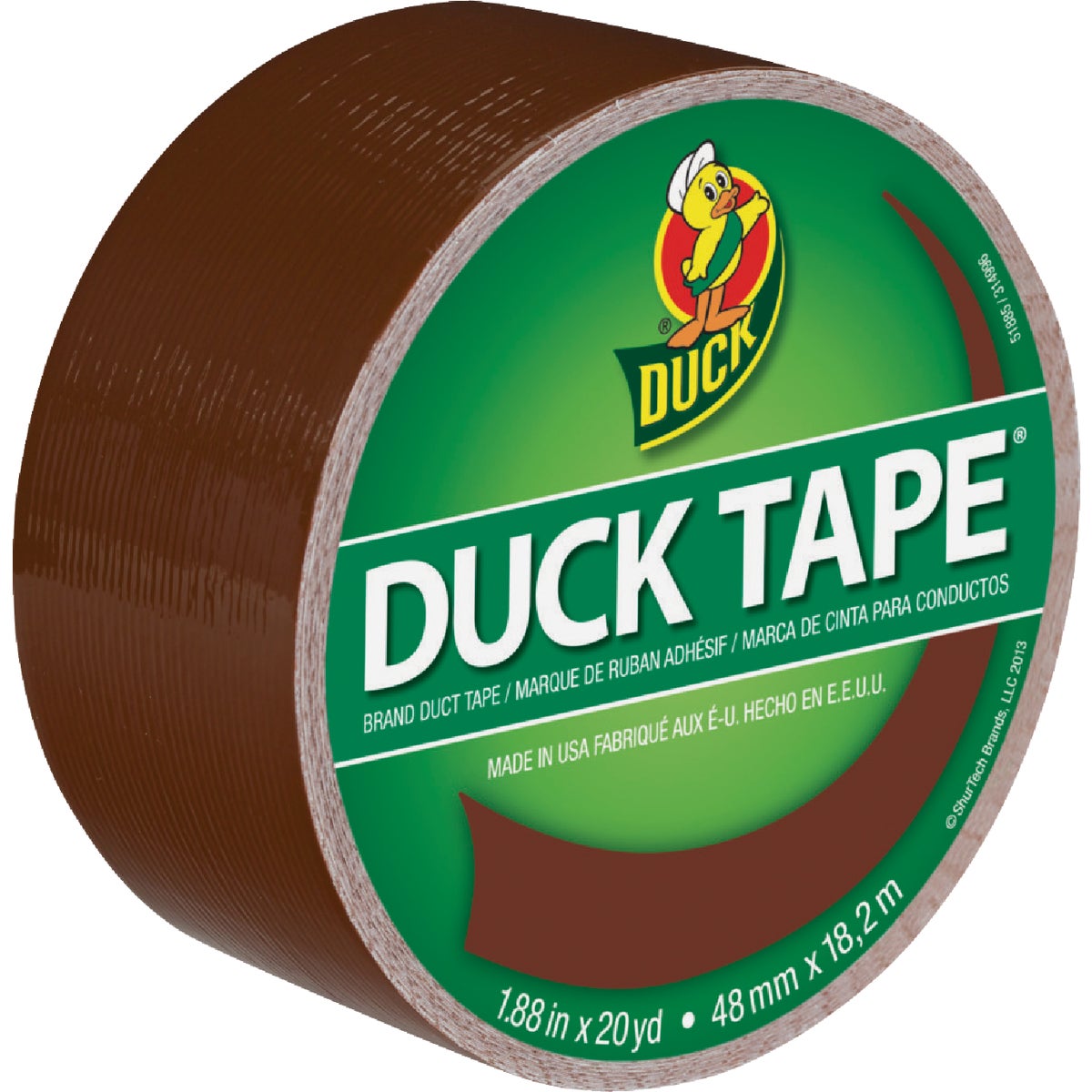 Duck Tape 1.88 In. x 20 Yd. Colored Duct Tape, Brown