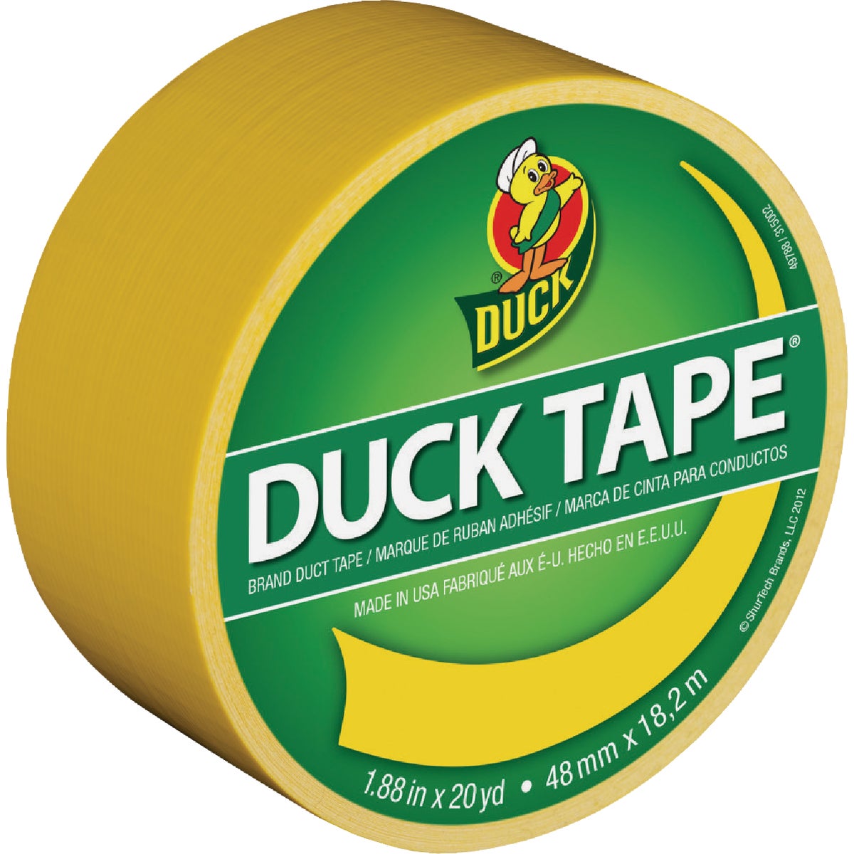 Duck Tape 1.88 In. x 20 Yd. Colored Duct Tape, Yellow