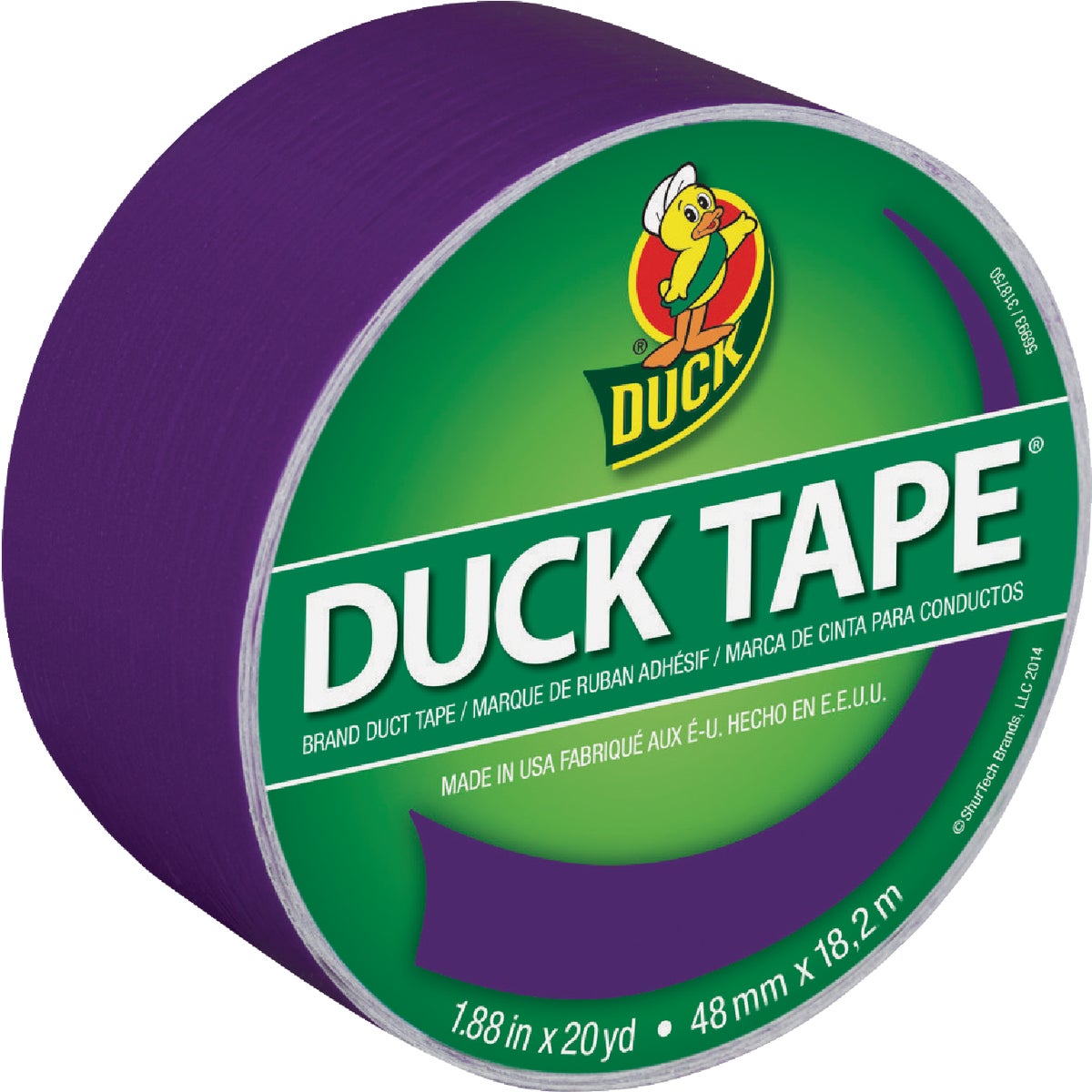 Duck Tape 1.88 In. x 20 Yd. Colored Duct Tape, Purple