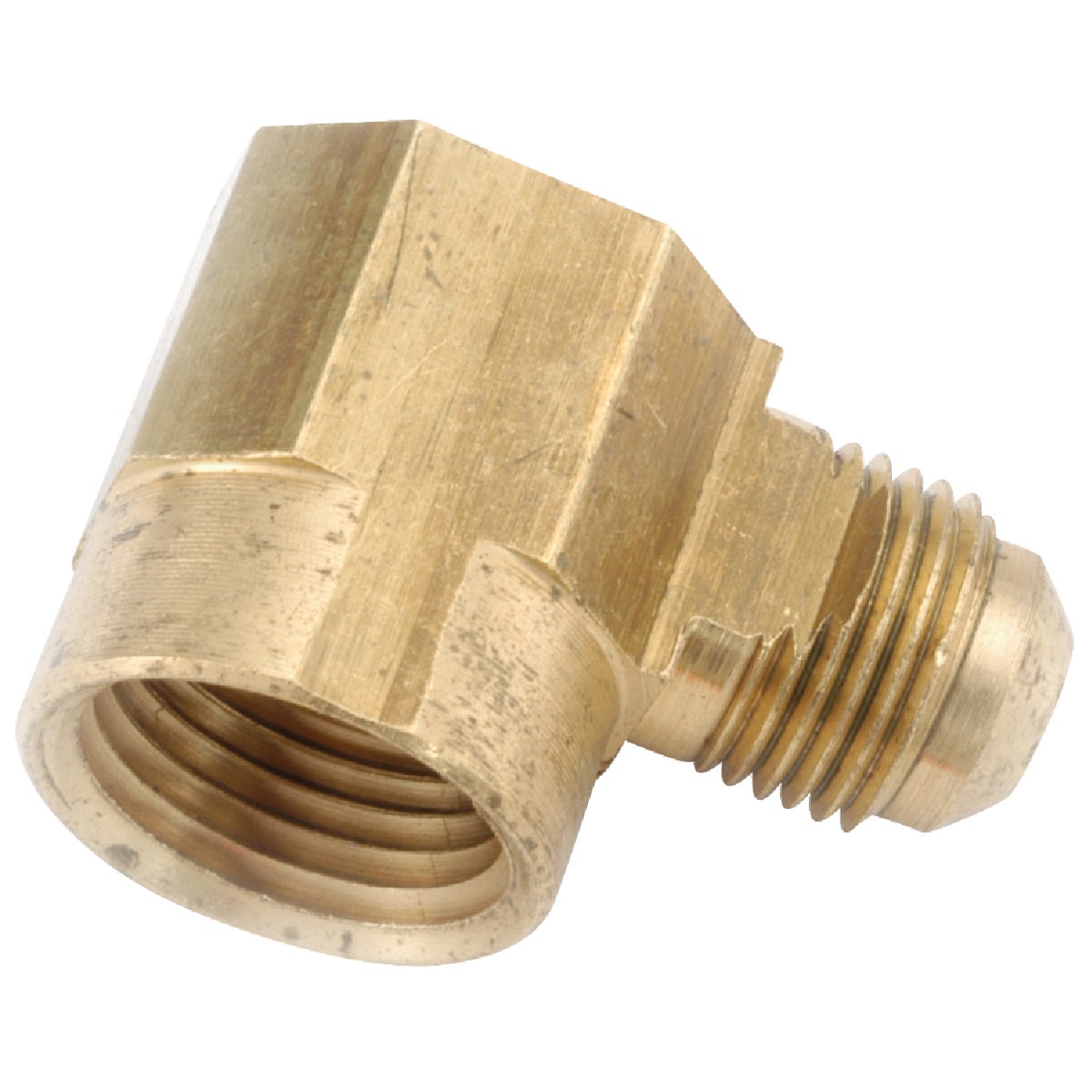 Anderson Metals 3/8 In. x 3/4 In. Female 90 Deg. Flare Brass Elbow (1/4 Bend)