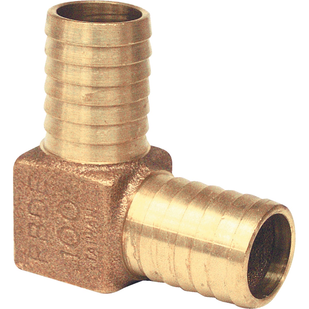 Merrill 3/4 In. Insert x 3/4 In. Insert Barbed 90 Deg. Brass Elbow (1/4 Bend)