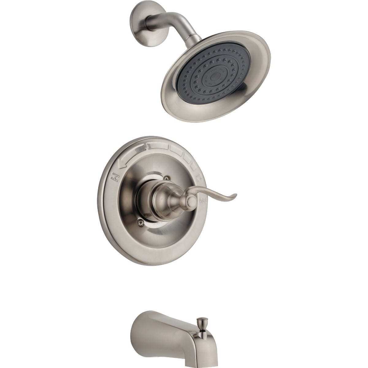 Delta Windemere Brushed Nickel Single-Handle Lever Tub & Shower Faucet