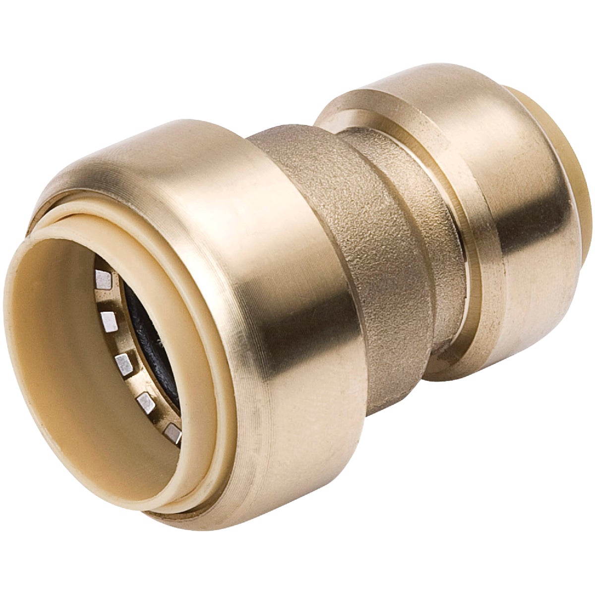 ProLine 3/4 In. x 1/2 In. Brass Push Fit Coupling