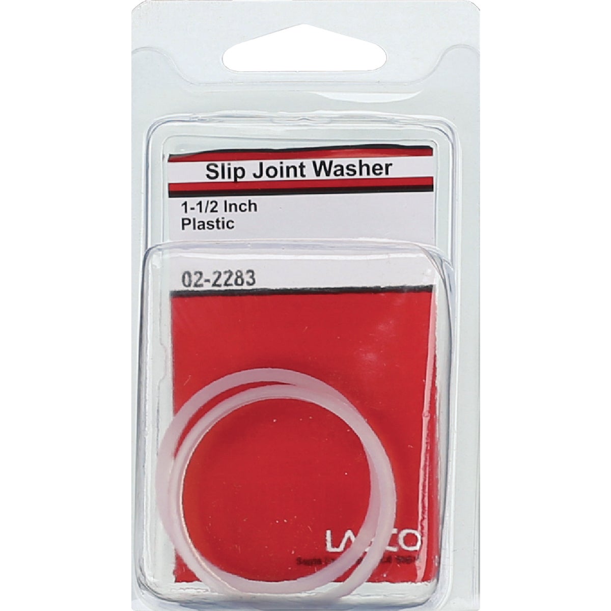 Lasco 1-1/2 In. White Plastic/Poly Slip Joint Washer (2-Pack)