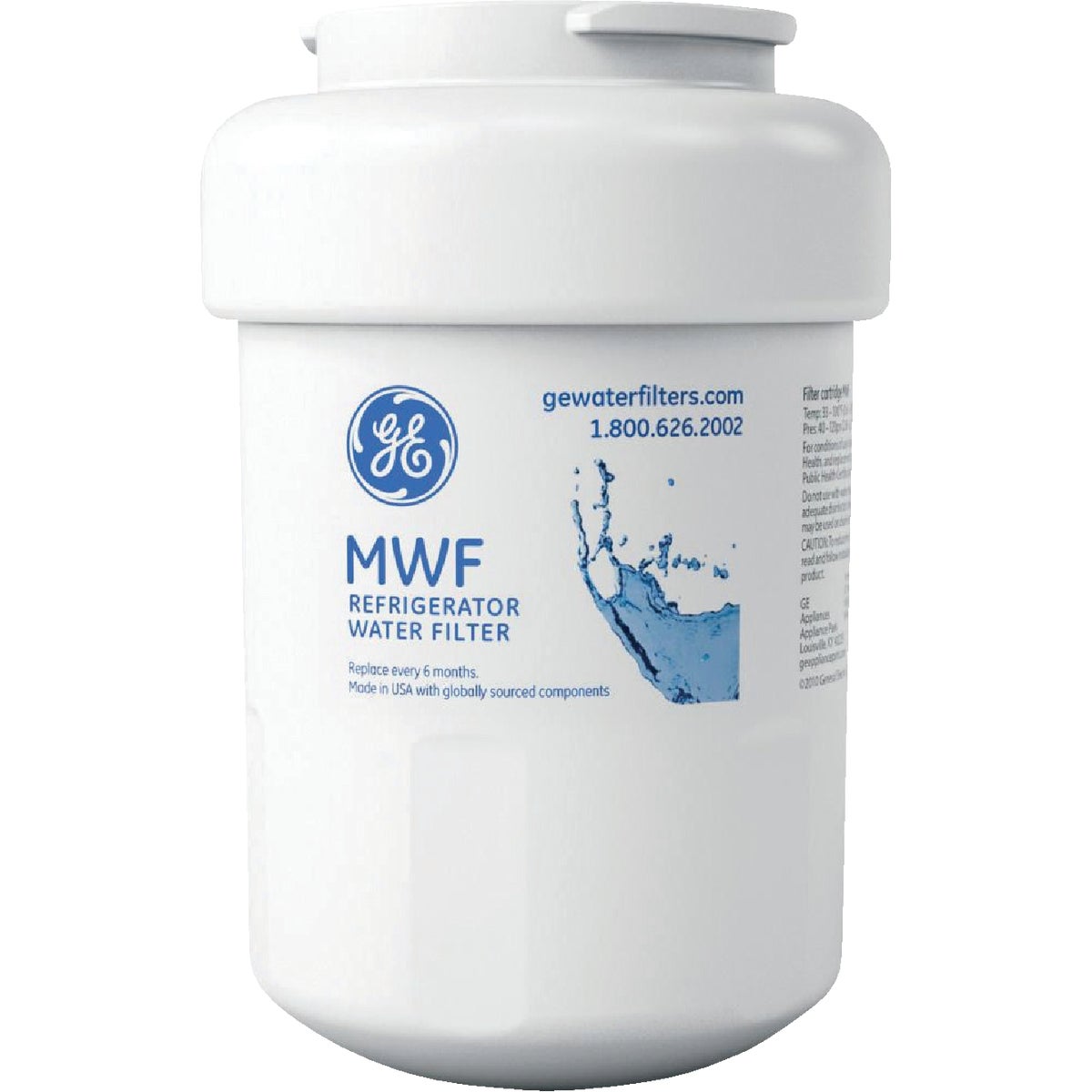 GE MWFPDS Icemaker & Refrigerator Water Filter Cartridge