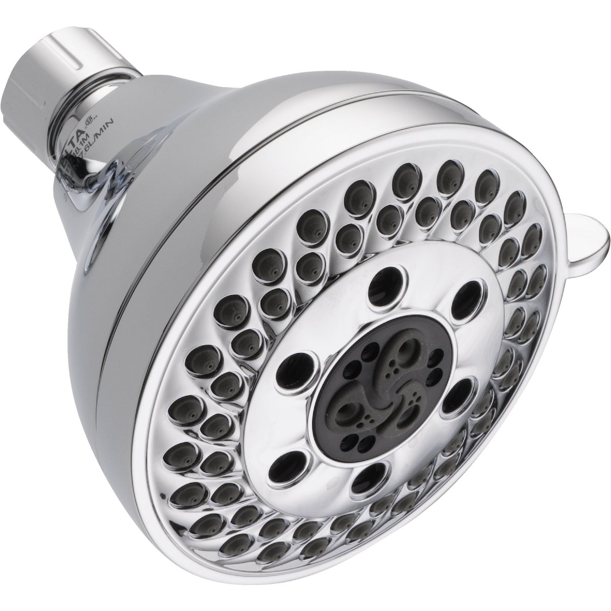 Delta 5-Spray 1.75 GPM H2Okinetic Fixed Showerhead, Chrome