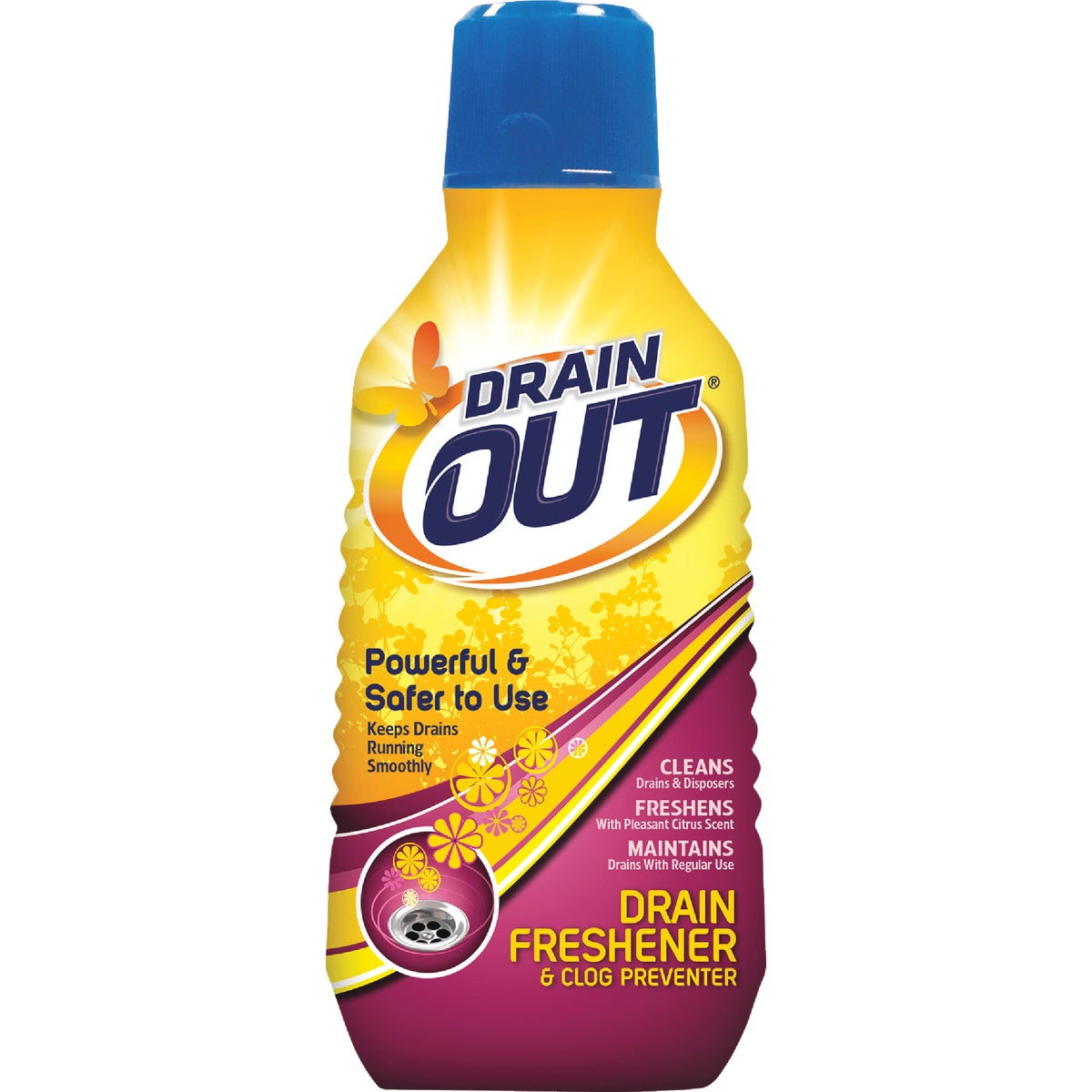 Drain Out 16 Oz. Liquid Drain Freshener & Clog Preventer 