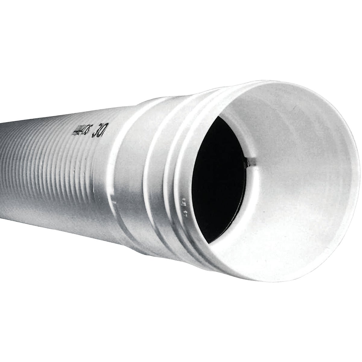 Advanced Drainage Systems 4 In. X 10 Ft. HDPE Solid Sewage & Drainage Pipe