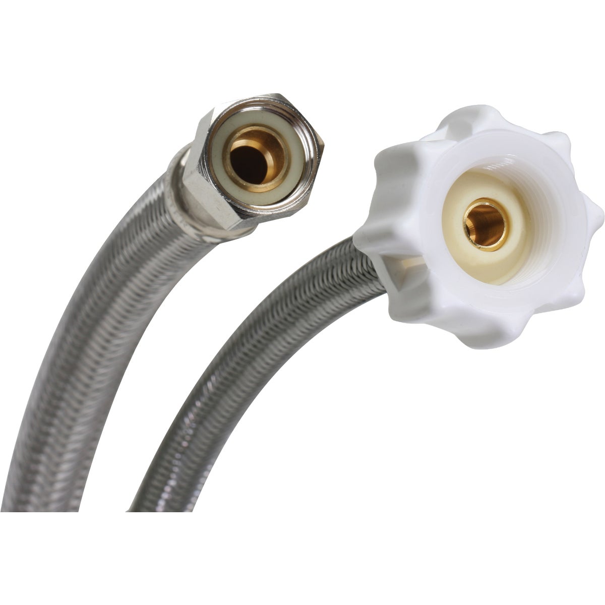 Fluidmaster Click Seal 3/8 In. Comp x 7/8 In. Ballcock x 12 In. L Braided Stainless Steel Toilet Connector