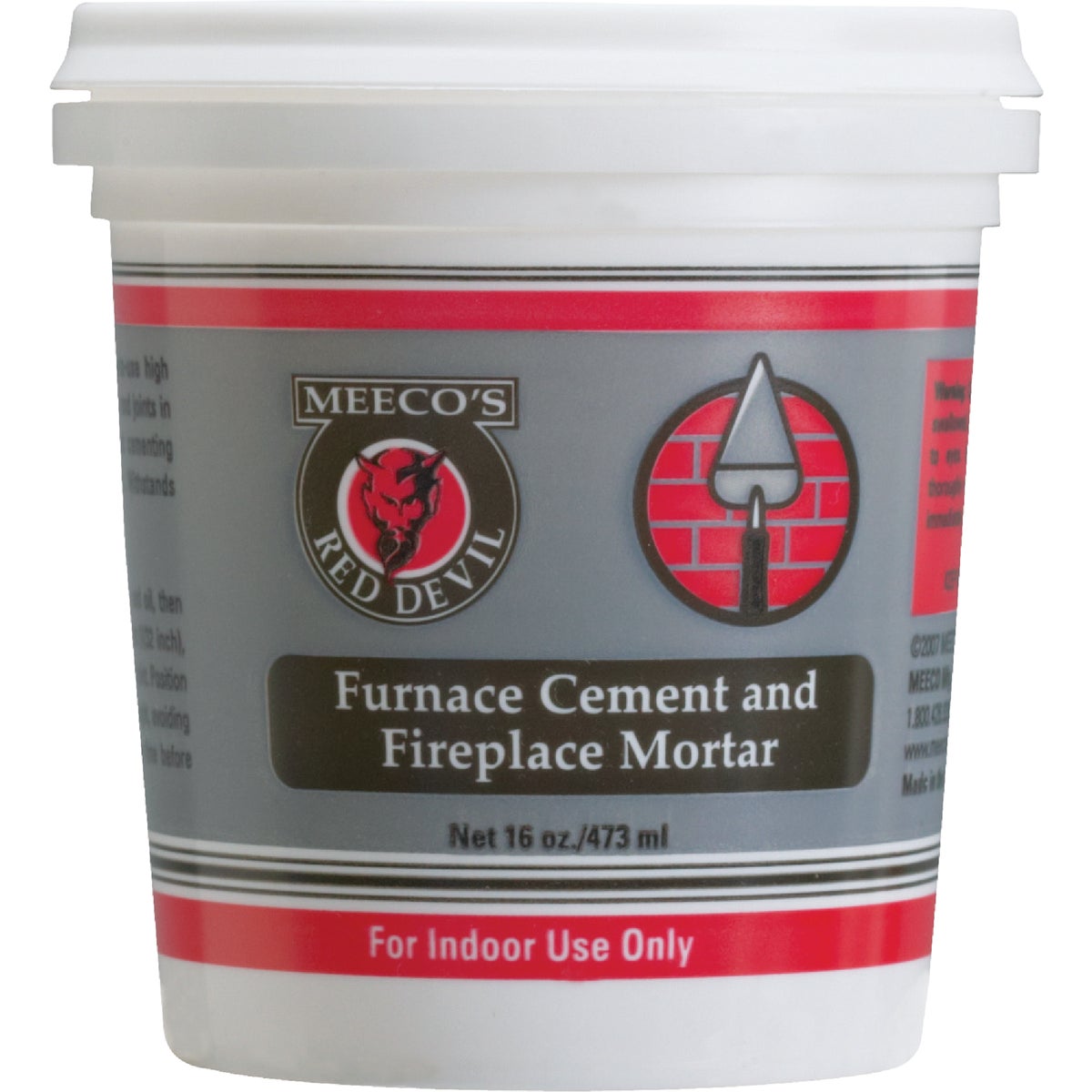 Meeco's Red Devil 1 Pt. Gray Furnace Cement & Fireplace Mortar
