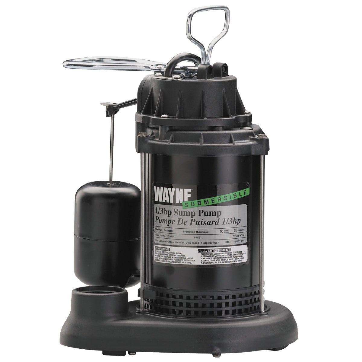 1/3HP PLASTIC SUMP PUMP