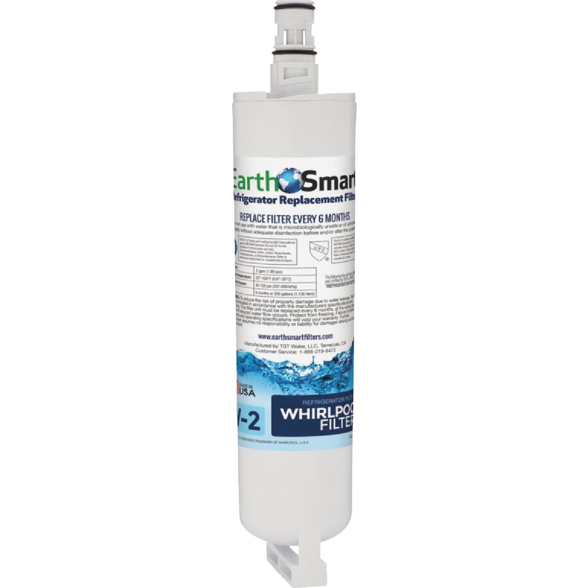 EarthSmart W2 Whirlpool Icemaker & Refrigerator Water Filter Cartridge