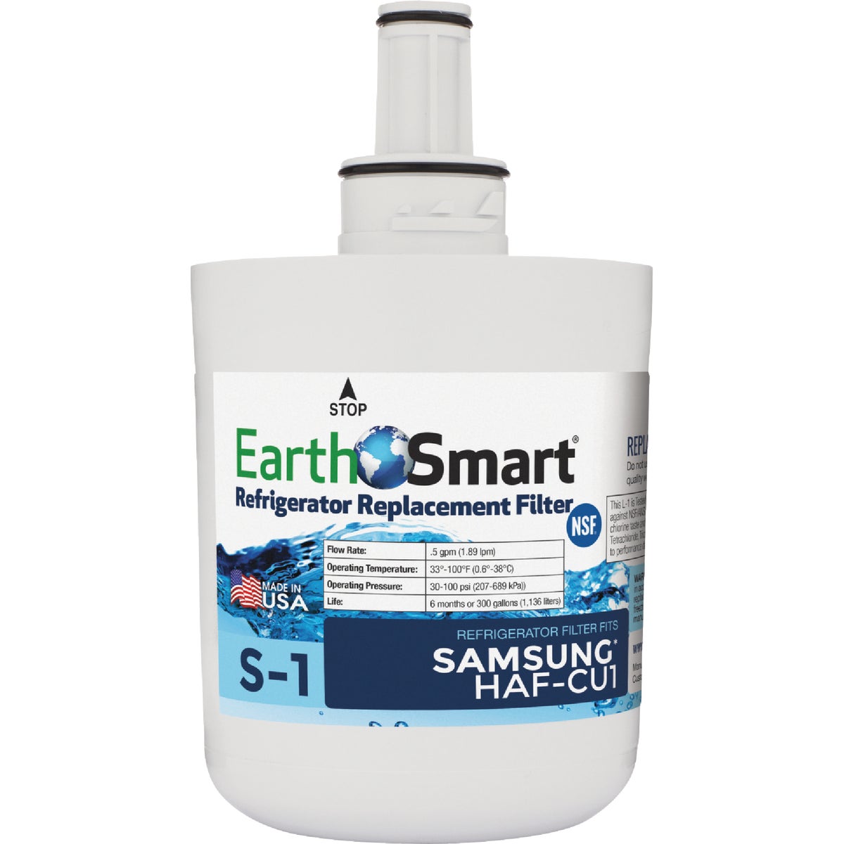 EarthSmart S1 Samsung Icemaker & Refrigerator Water Filter Cartridge