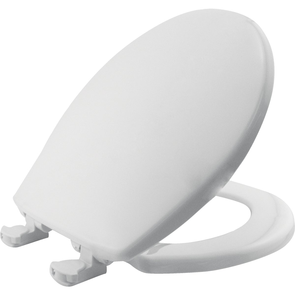 Mayfair Round Closed Front Slow Close White Plastic Toilet Seat