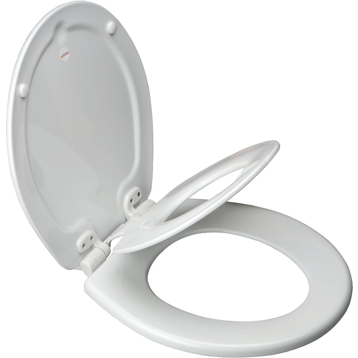 Mayfair NextStep2 Round Closed WhisperClose White Enameled Wood Toilet Seat