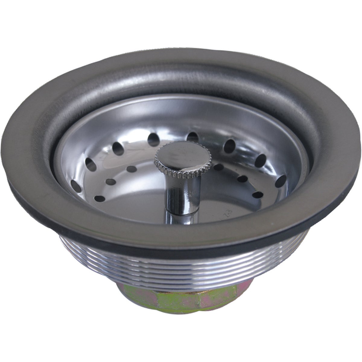 Lasco 3-1/2 In. Chrome Duo Basket Strainer Assembly