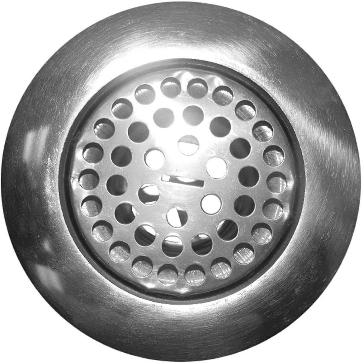 Lasco 3-1/2 In. Opening Chrome Plated Stainless Steel Flat Top Strainer Assembly
