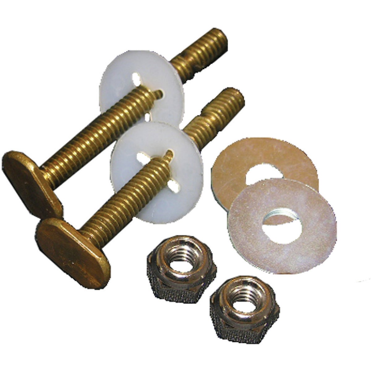 Lasco 5/16 In. x 2-1/4 In. Heavy-Duty Brass Toilet Bolts 