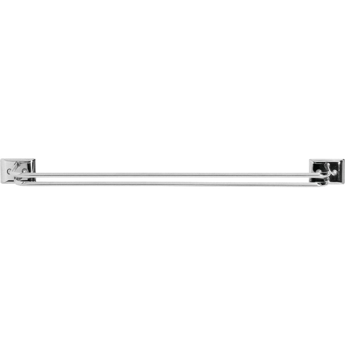 Decko Diamond Bar Design 24 In. Chrome Twin Towel Bar