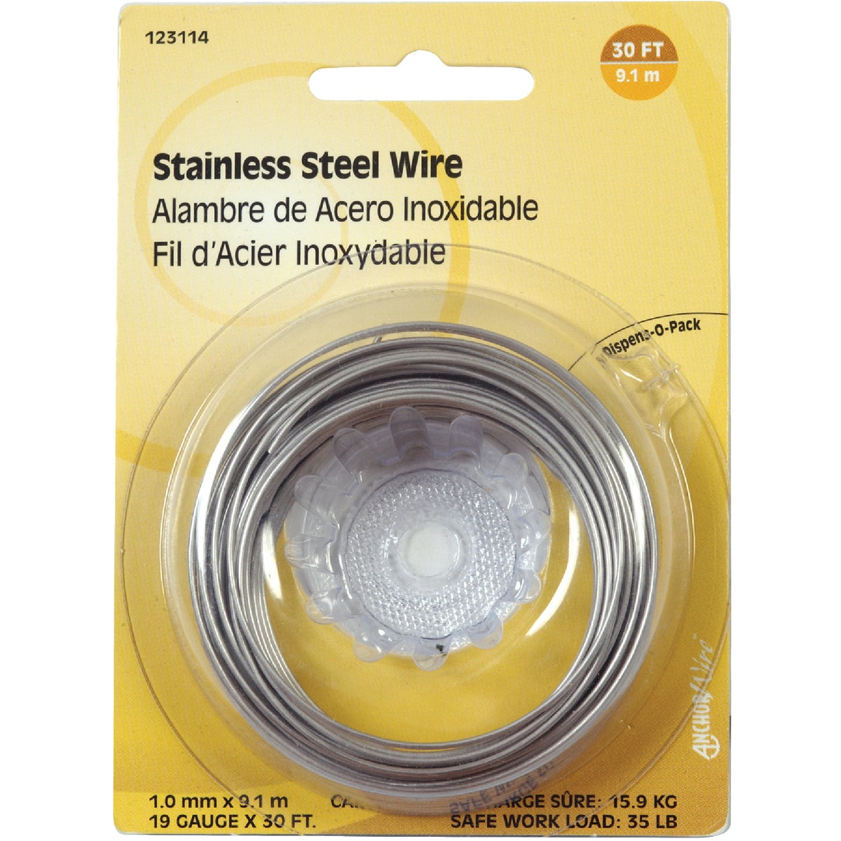 30′ 19G STEEL WIRE