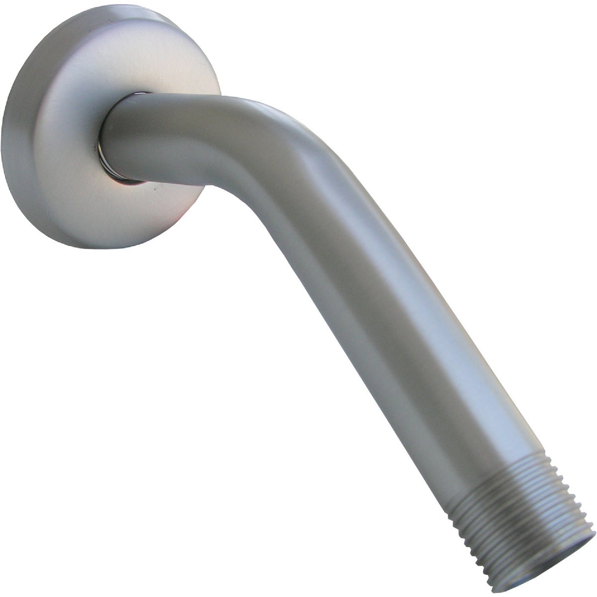 Lasco 6 In. Satin Nickel Shower Arm and Flange