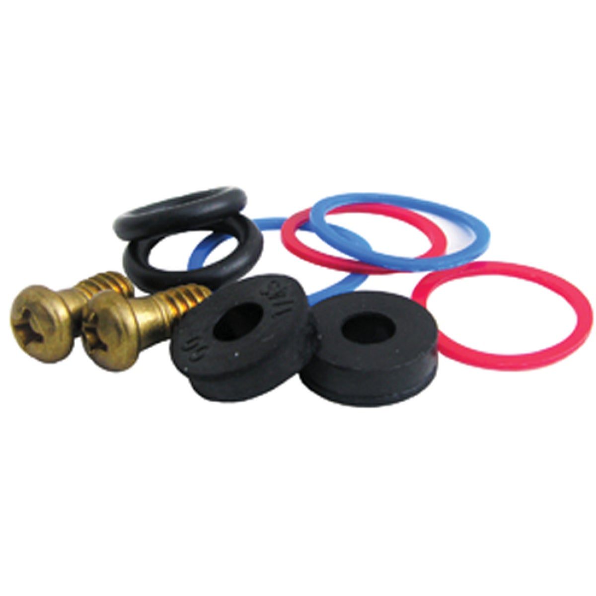 Lasco 10pc PP Stem Repair Kit Rubber, Nylon & Brass Faucet Repair Kit