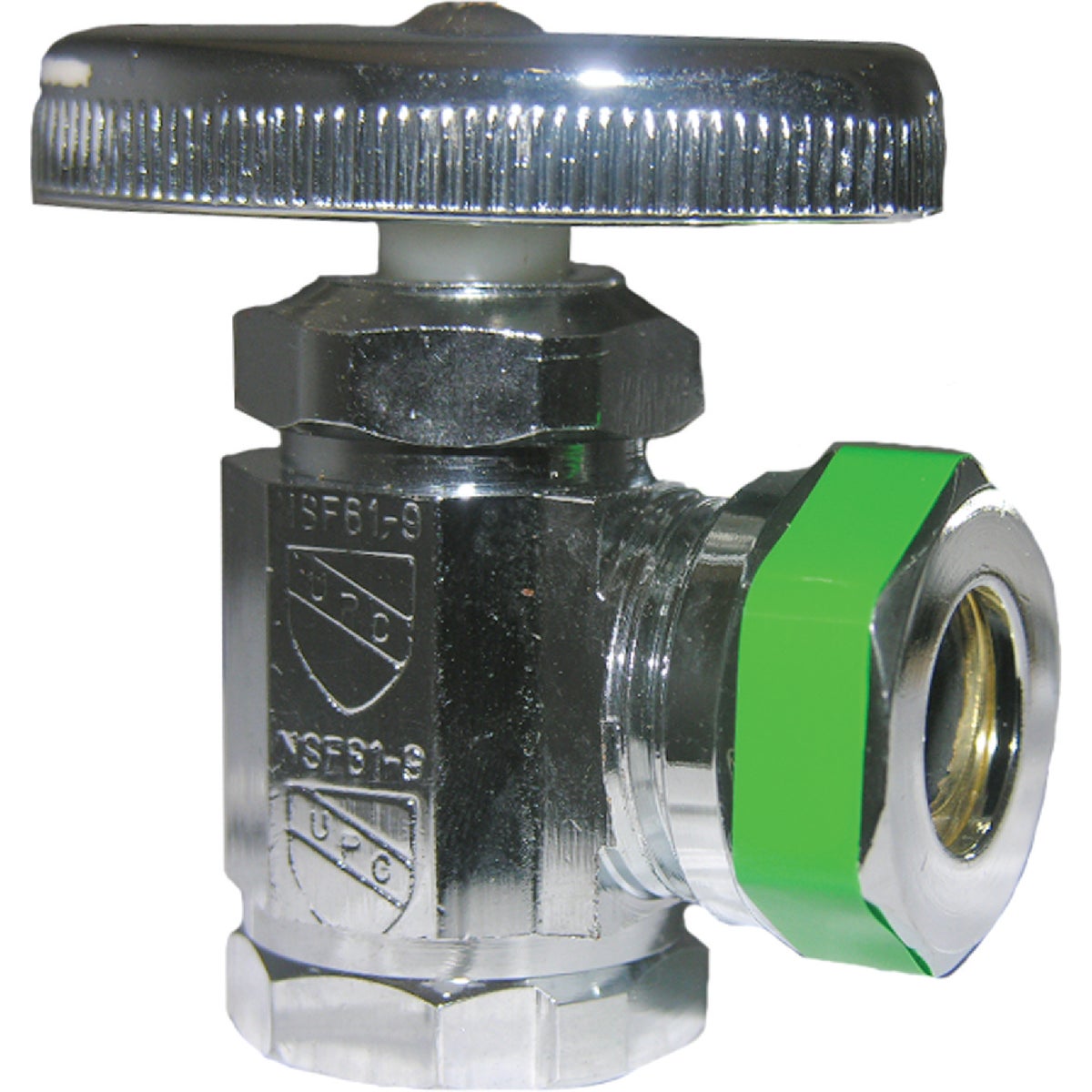 Lasco 1/2 In. FIP Inlet x 1/2 In. -7/16 In. IP Outlet Multi-Turn Style Angle Valve