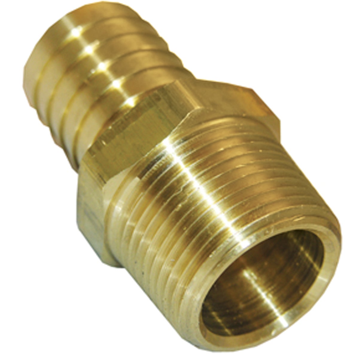 Lasco 1/2 In. MPT x 3/4 In. Brass Hose Barb Adapter