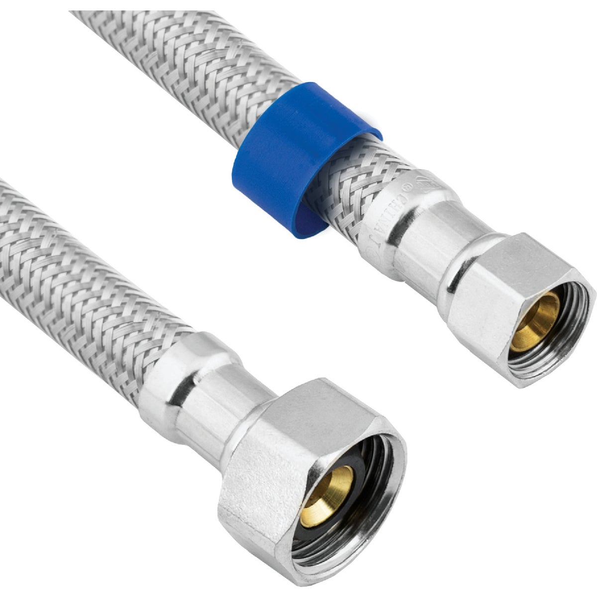 Lasco 3/8 In. C x 1/2 In. FIP x 9 In. L Stainless Steel Braided Supply Faucet Connector