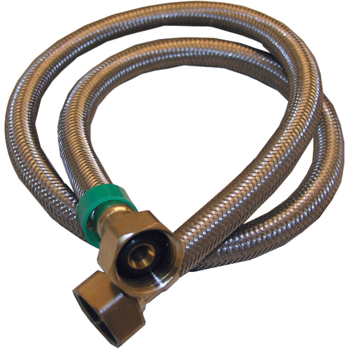 Lasco 1/2 In. IPS x 1/2 In. IPS x 36 In. L Braided Stainless Steel Flex Line Faucet Connector