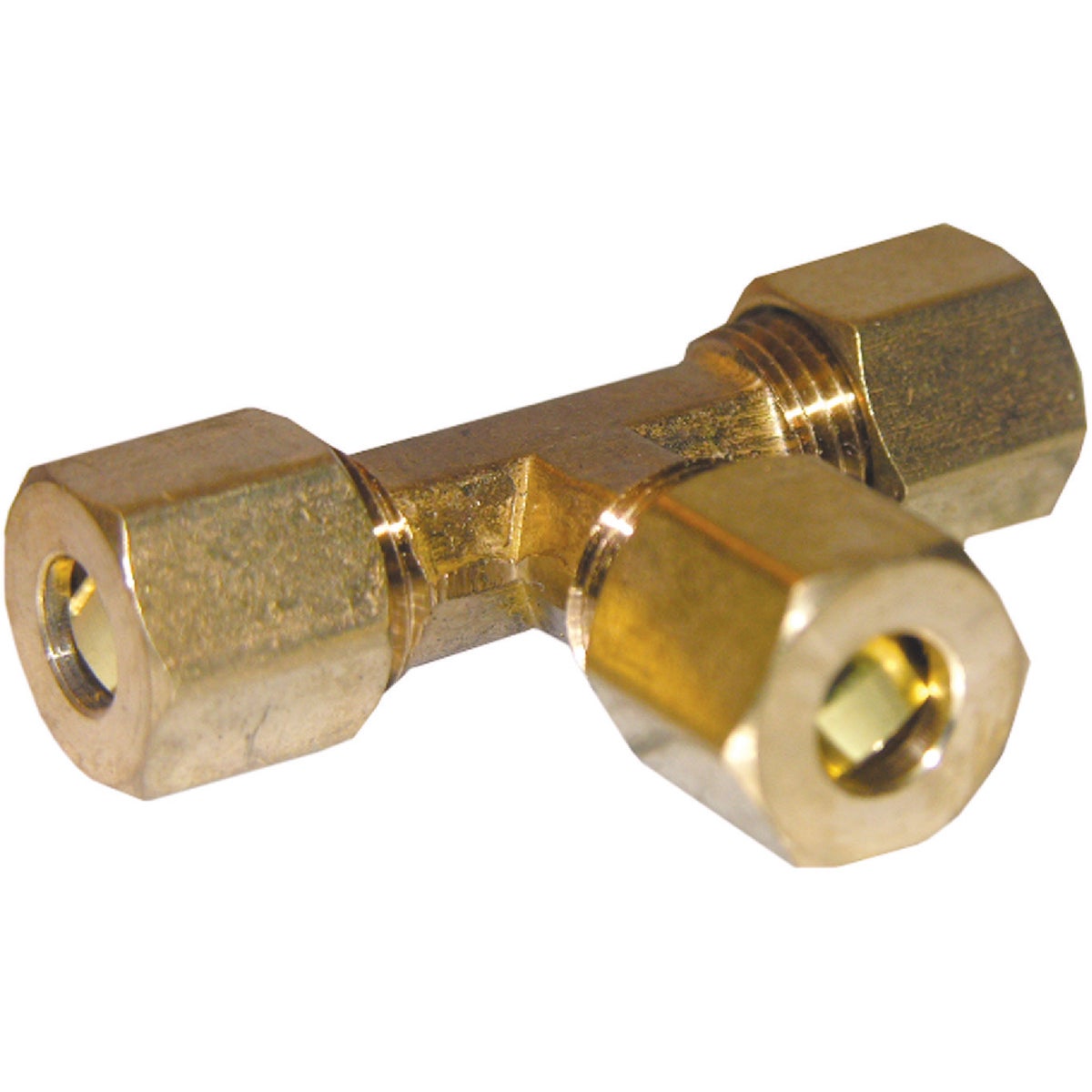 Lasco 1/4 In. x 1/4 In. x 1/4 In. Compression Brass Tee