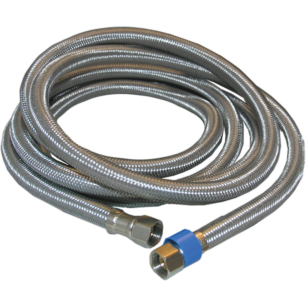 Lasco 3/8 In.C x 3/8 In.C x 96 In. L Braided Stainless Steel Flex Line Appliance Water Connector