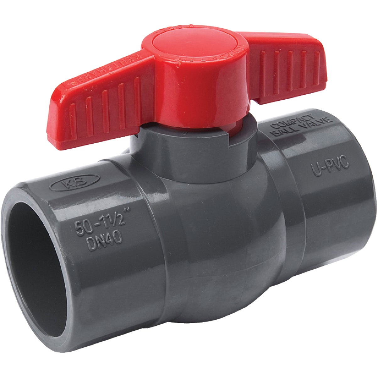 ProLine 1-1/2 In. S X 1-1/2 In. S PVC Quarter Turn Ball Valve