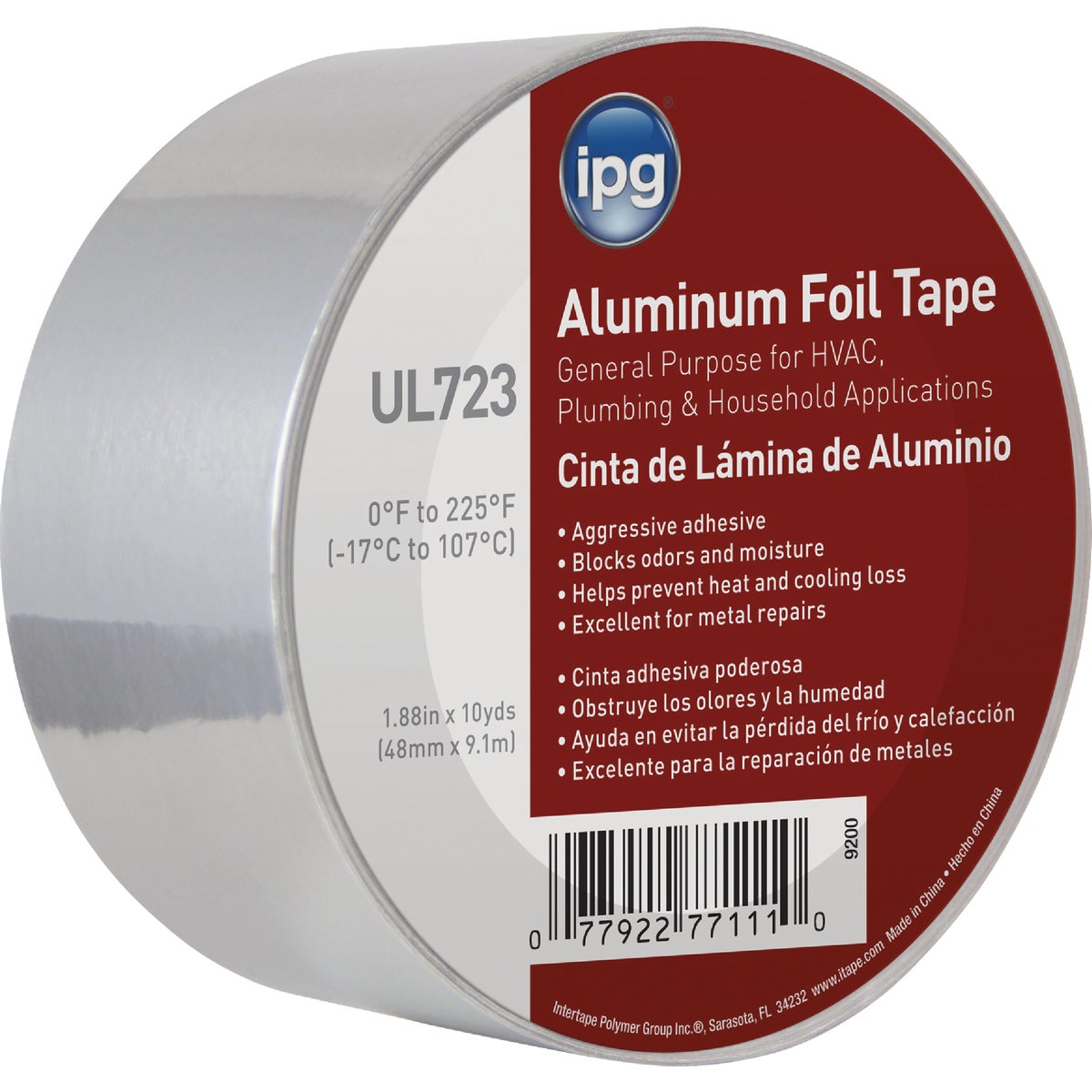 2″X10YD ALUM FOIL TAPE