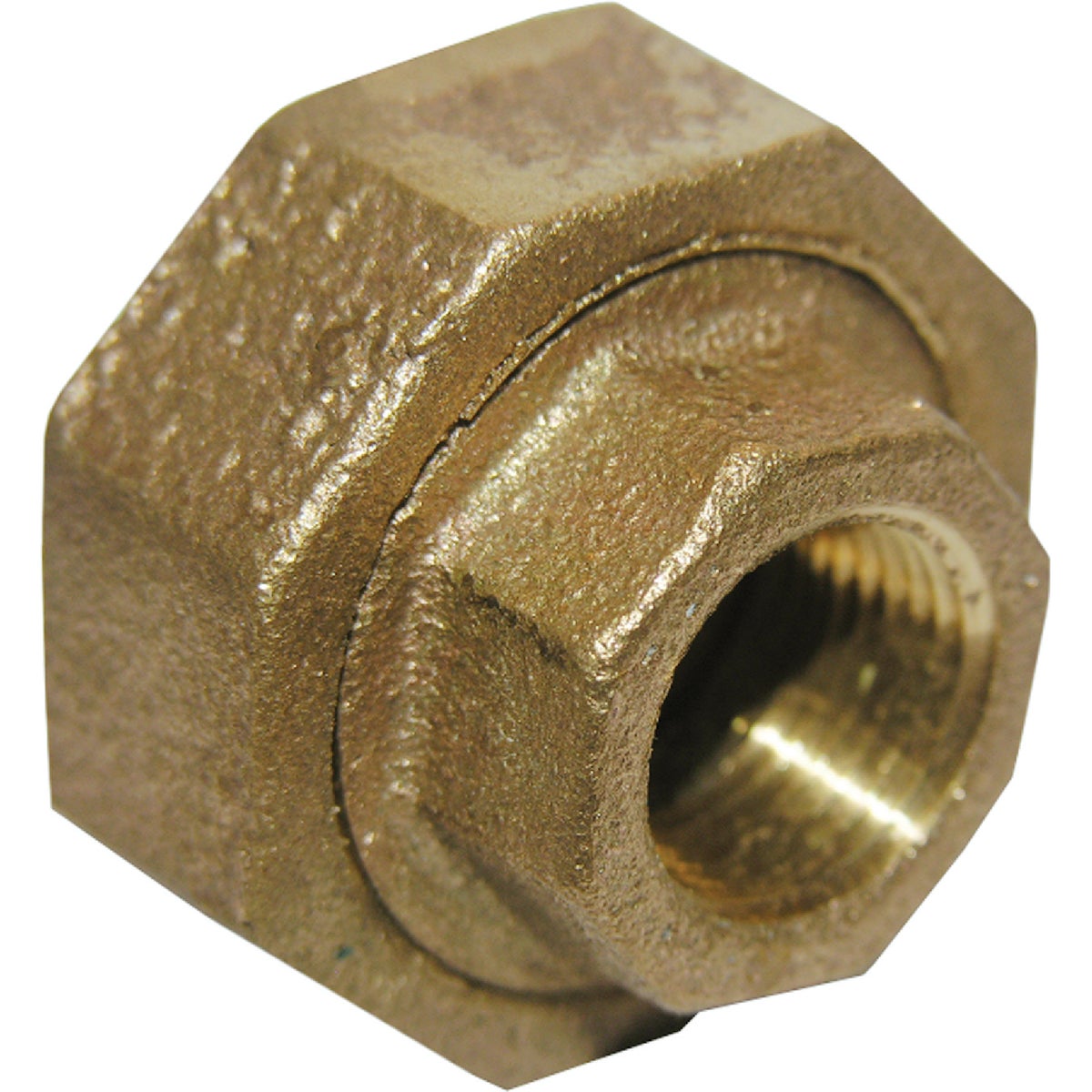 Lasco 1/4 In. FPT x 1/4 In. FPT Red Brass Threaded Union