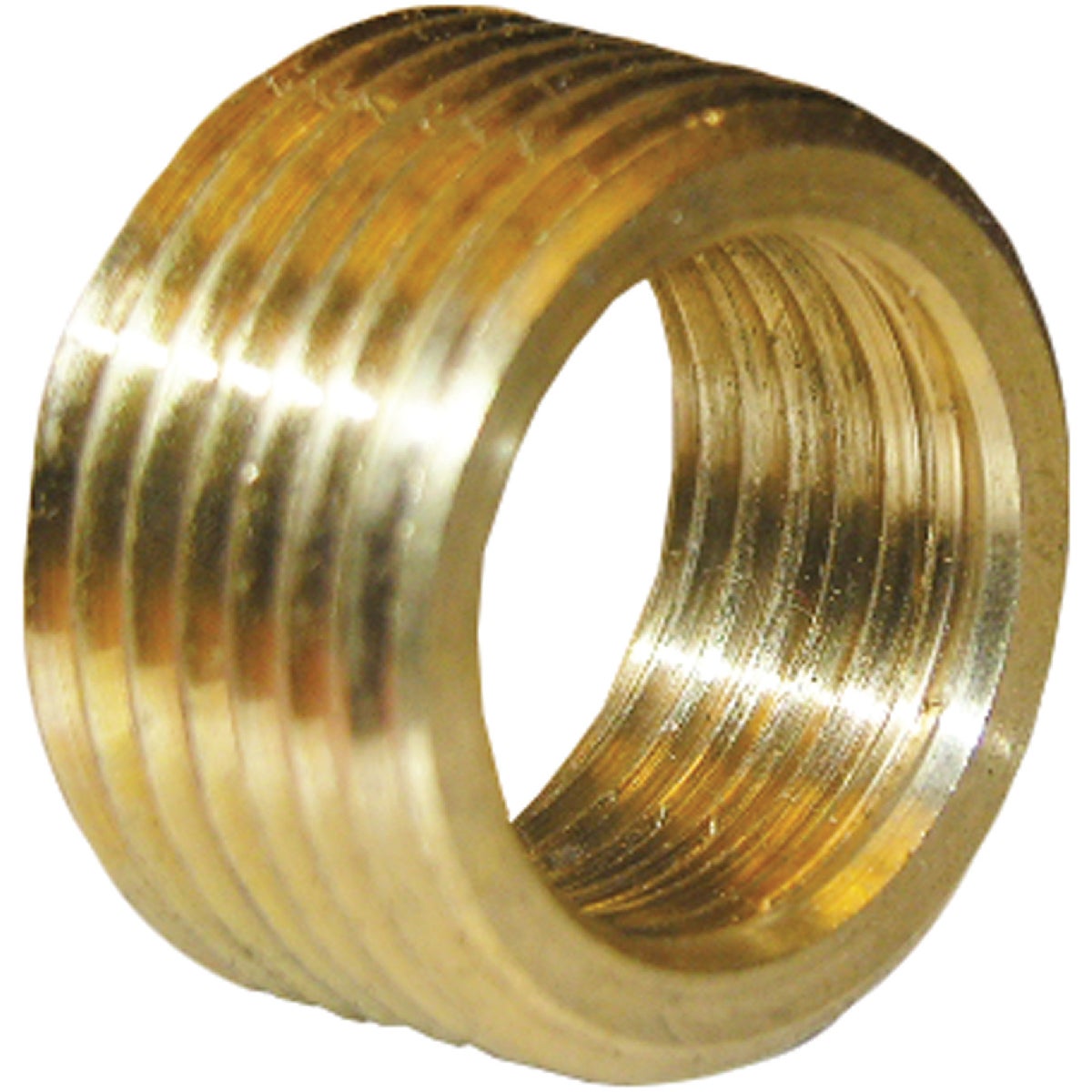 Lasco 3/4 In. MPT x 1/2 In. FPT Brass Face Bushing