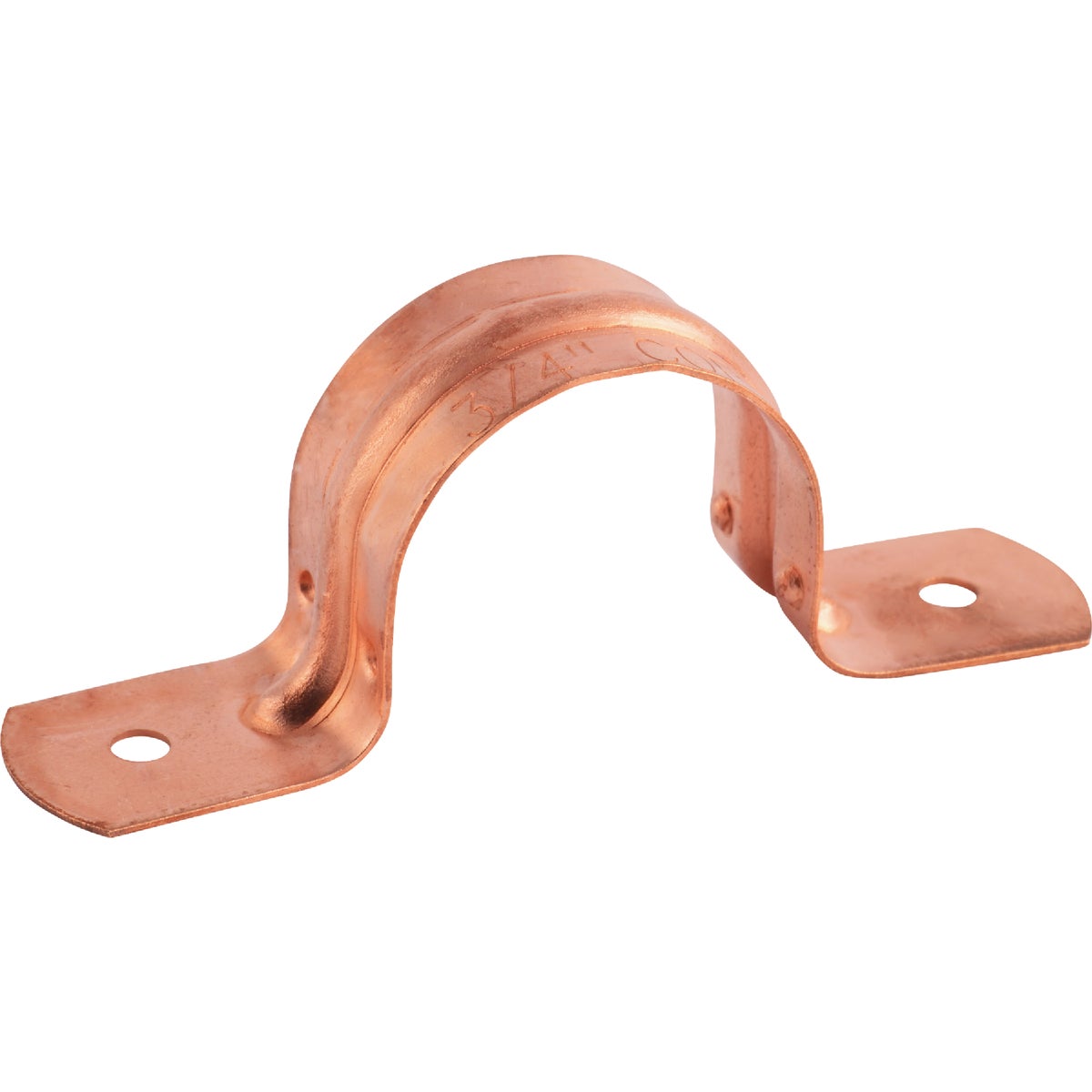 Jones Stephens 1/2 In. Copper Plated Steel Pipe Strap