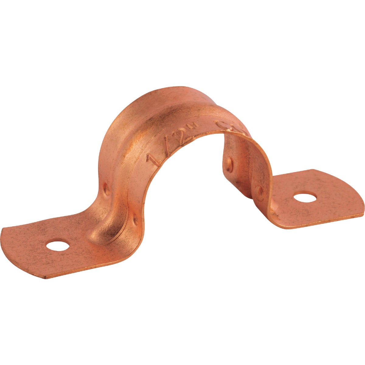 Jones Stephens 3/4 In. Copper Plated Steel Pipe Strap