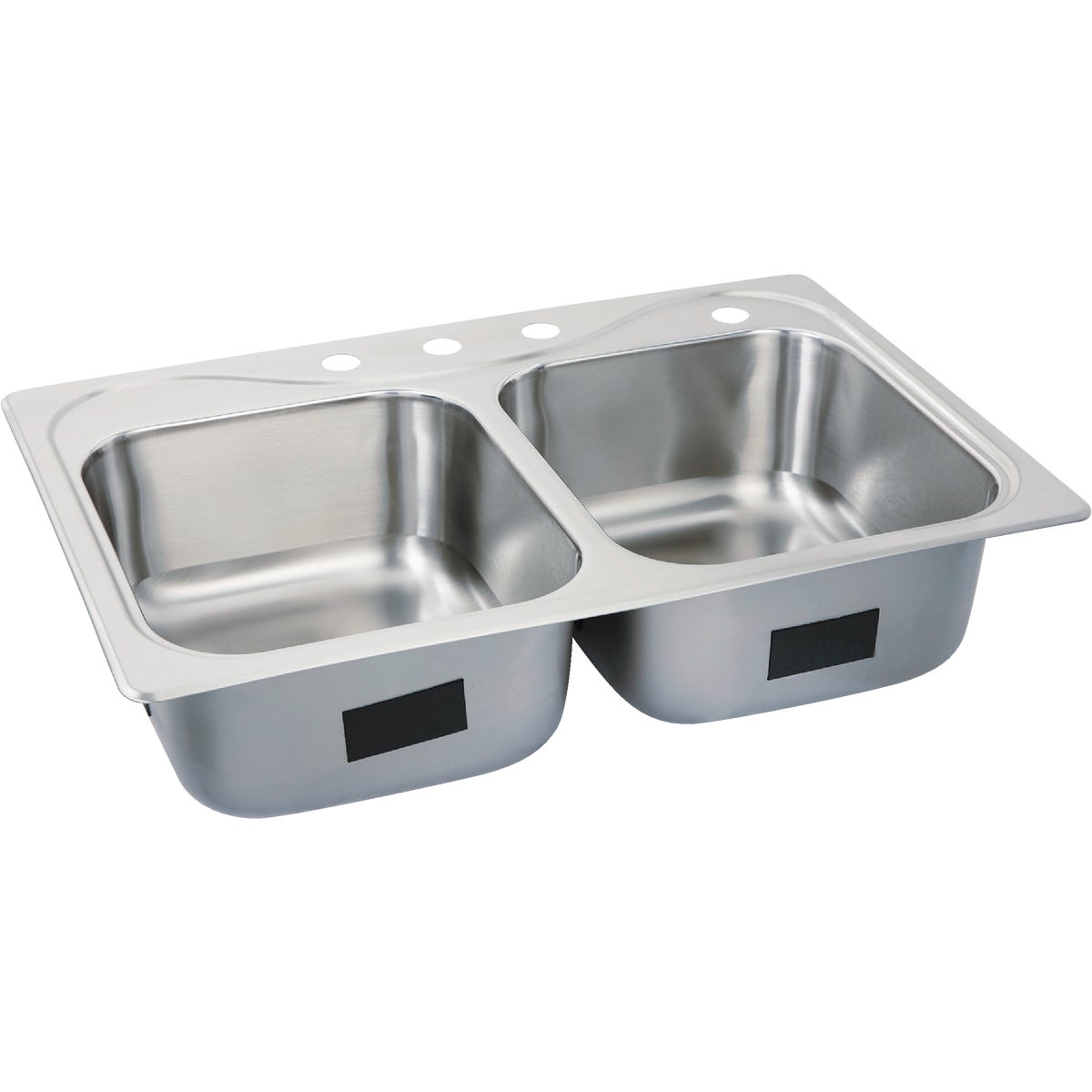 8″ SS DOUBLE-BOWL SINK