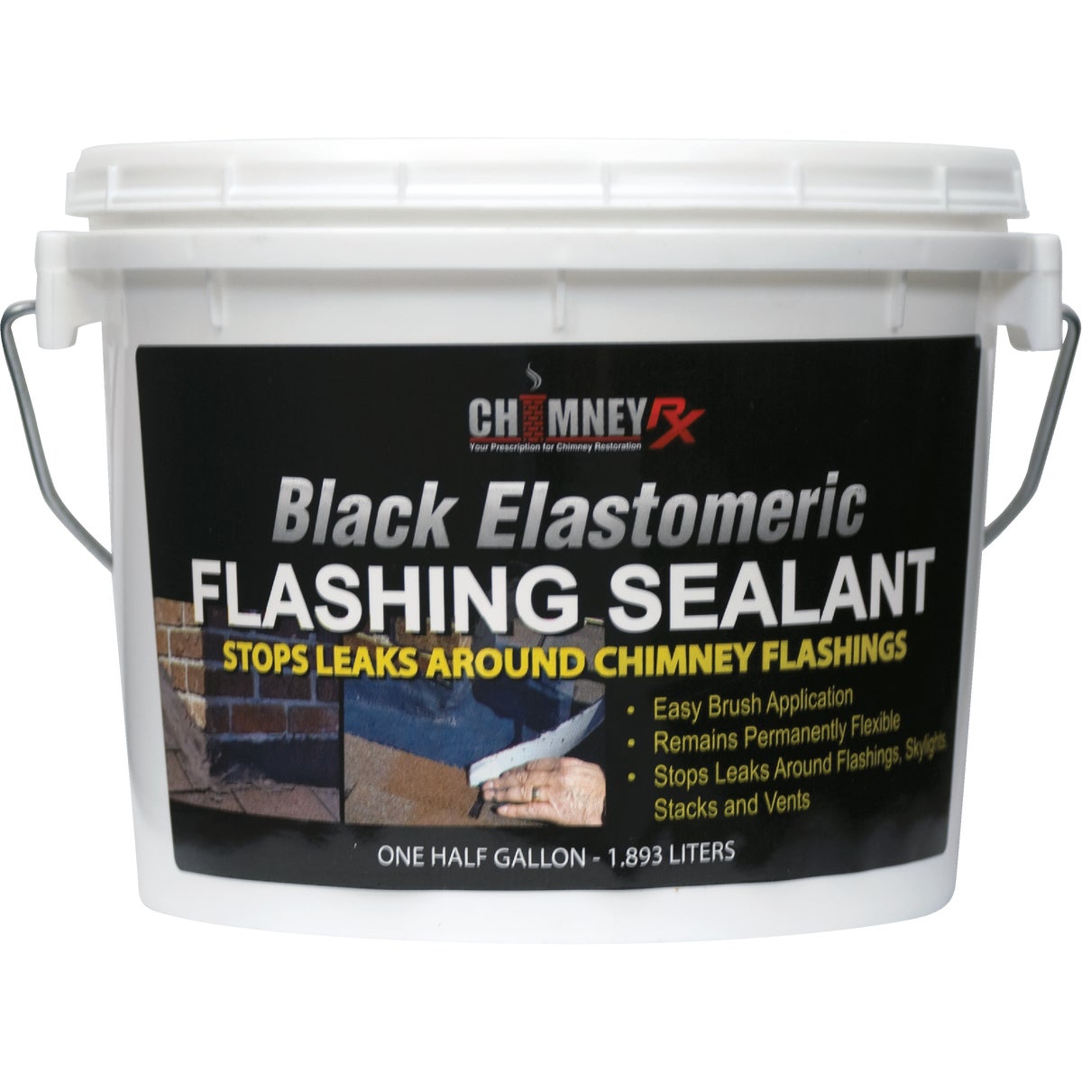 Chimney RX 1/2 Gal. Black Elastomeric Flashing Sealant