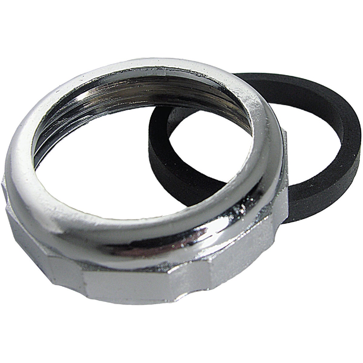 Lasco 1-1/4 In. x 1-1/4 In. Chrome Plated Slip Joint Nut and Washer