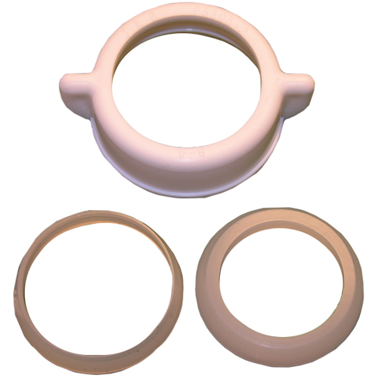 Lasco 1-1/2 In. x 1-1/4 In. White Plastic Slip Joint Nut and Washer