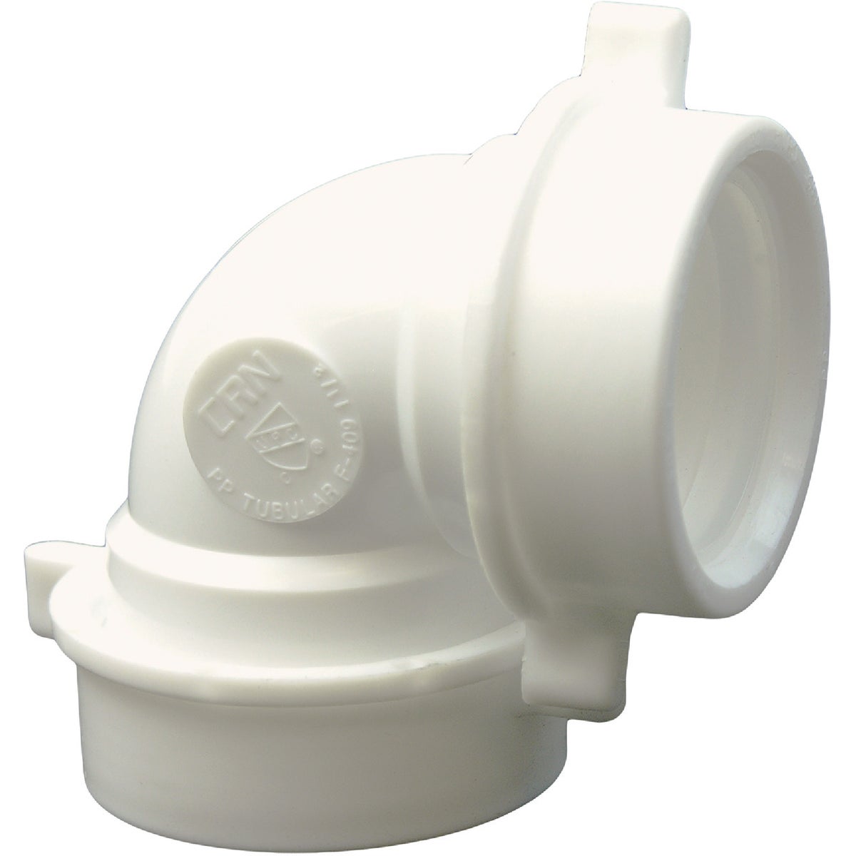 Lasco 1-1/2 In. White Plastic Elbow