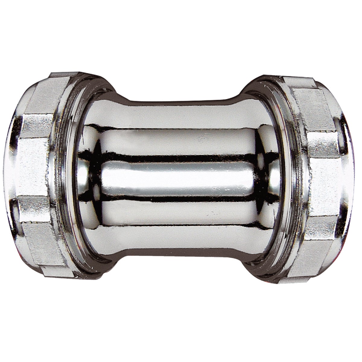 Do it Double Slip 1-1/2 In. Chrome-Plated Brass Straight Coupling