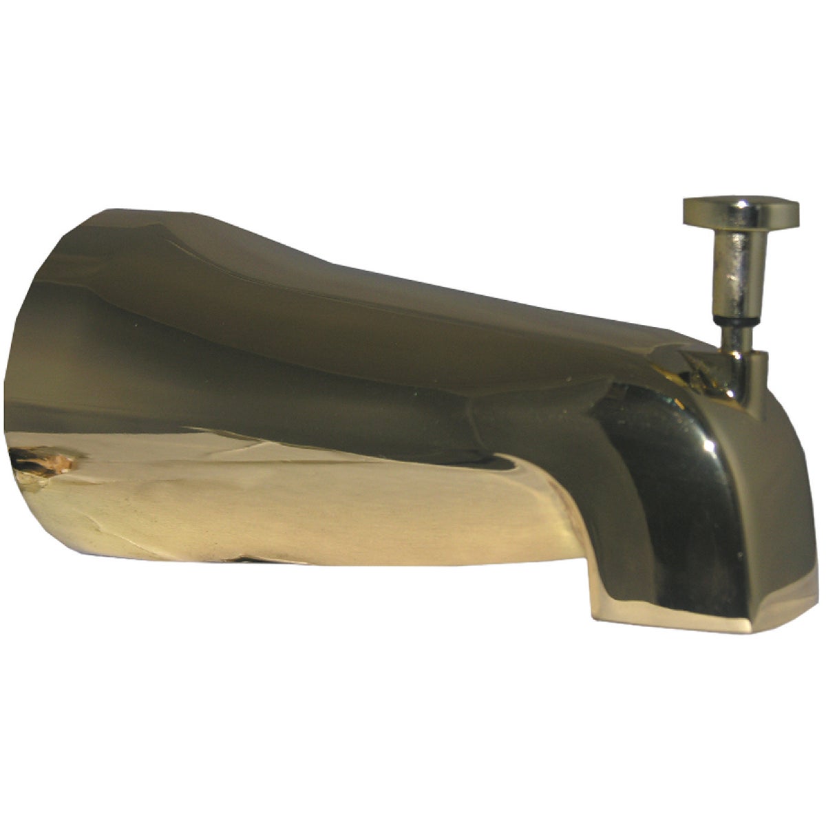 Lasco 1/2 In. FPT Polished Brass Bathtub Spout with Diverter