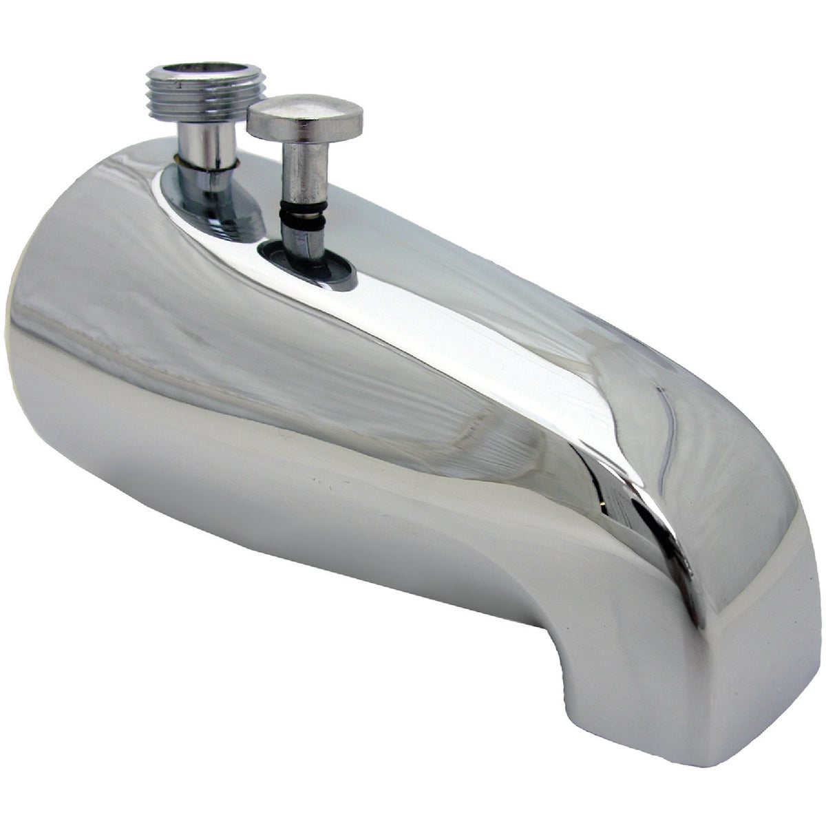 Lasco 1/2 In. or 3/4 In. Chrome Bathtub Spout with Diverter
