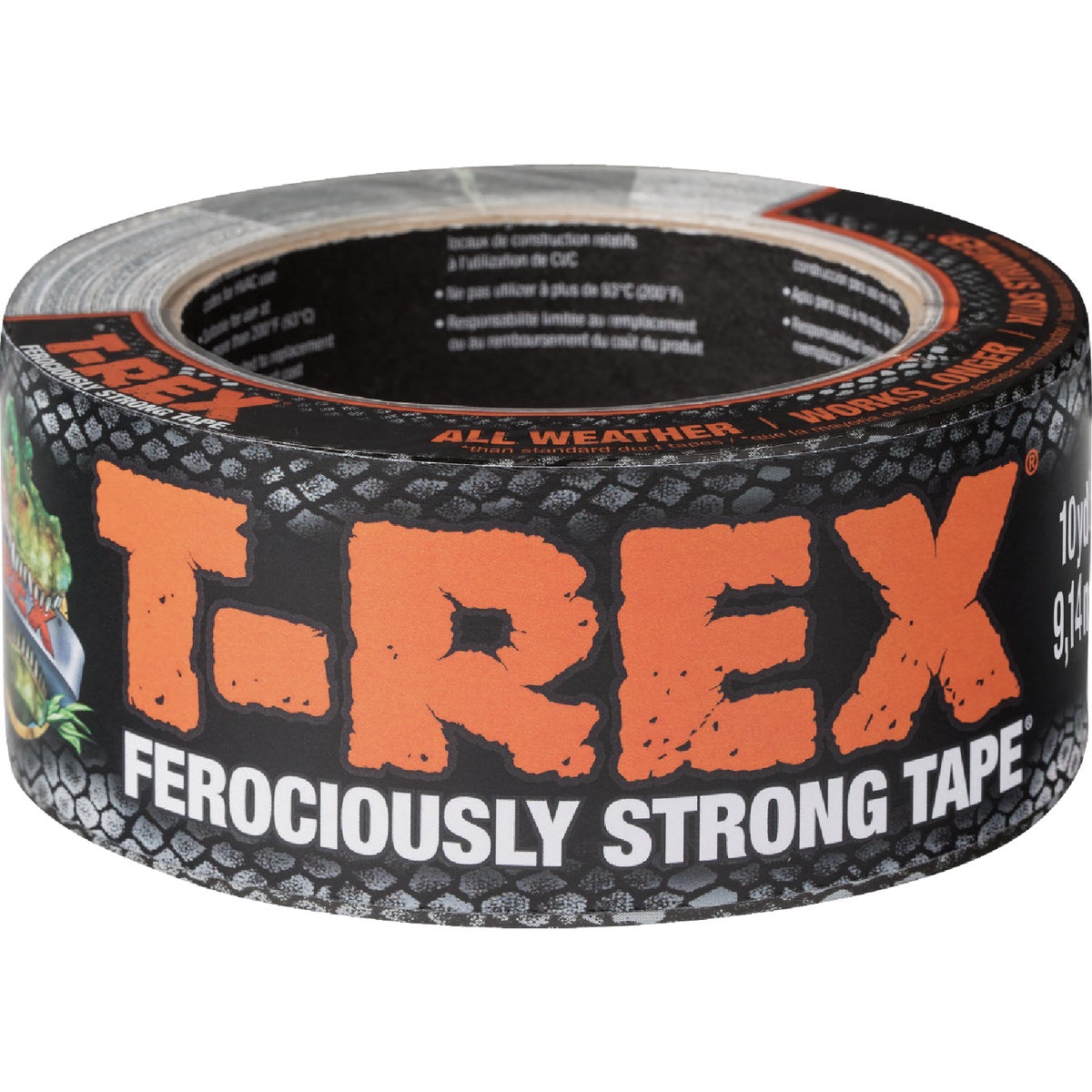 T-REX 1.88 In. x 10 Yd. Duct Tape, Gray